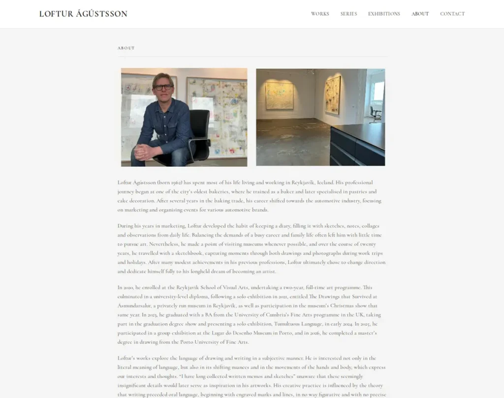 Um listamanninn Loft Ágústsson